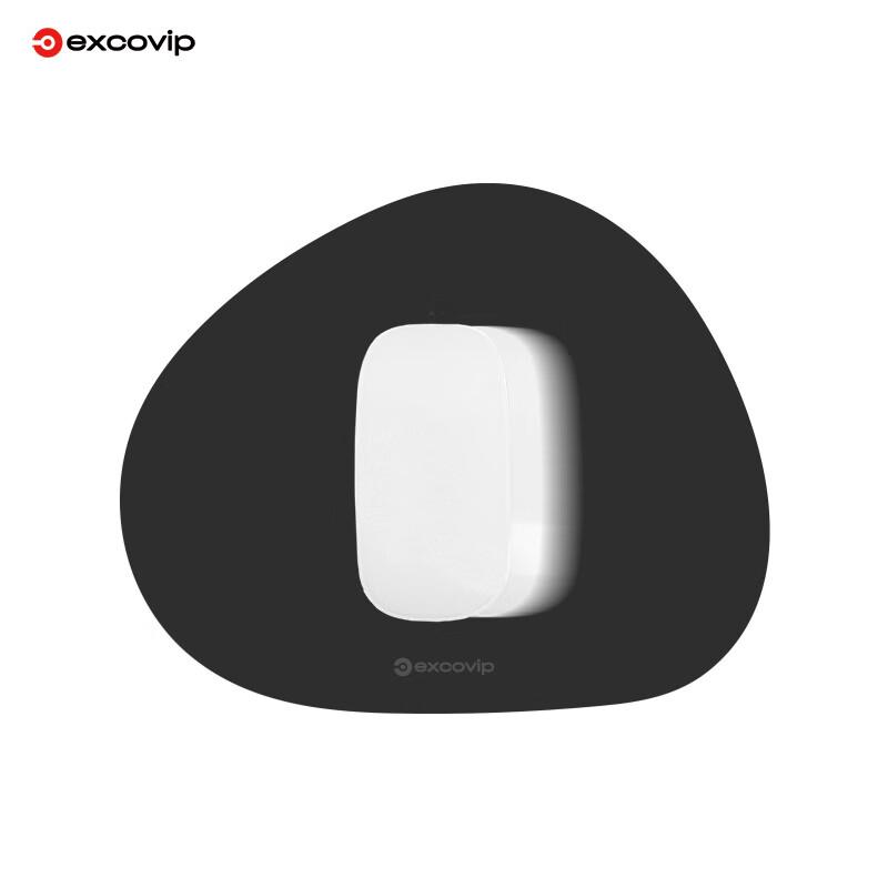EXCO (EXCO) Black Round Triangular Leather Mouse Pad, Small Size, Laptop Desk Pad, Waterproof Leather, Gaming Mat, Portable And Washable, 0395