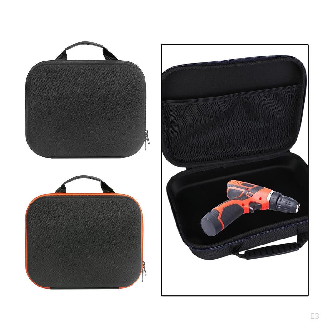 Electric Drill Carry Case Carrying Shockproof Smooth Zipper EVA Tool Bag Box for Pliers