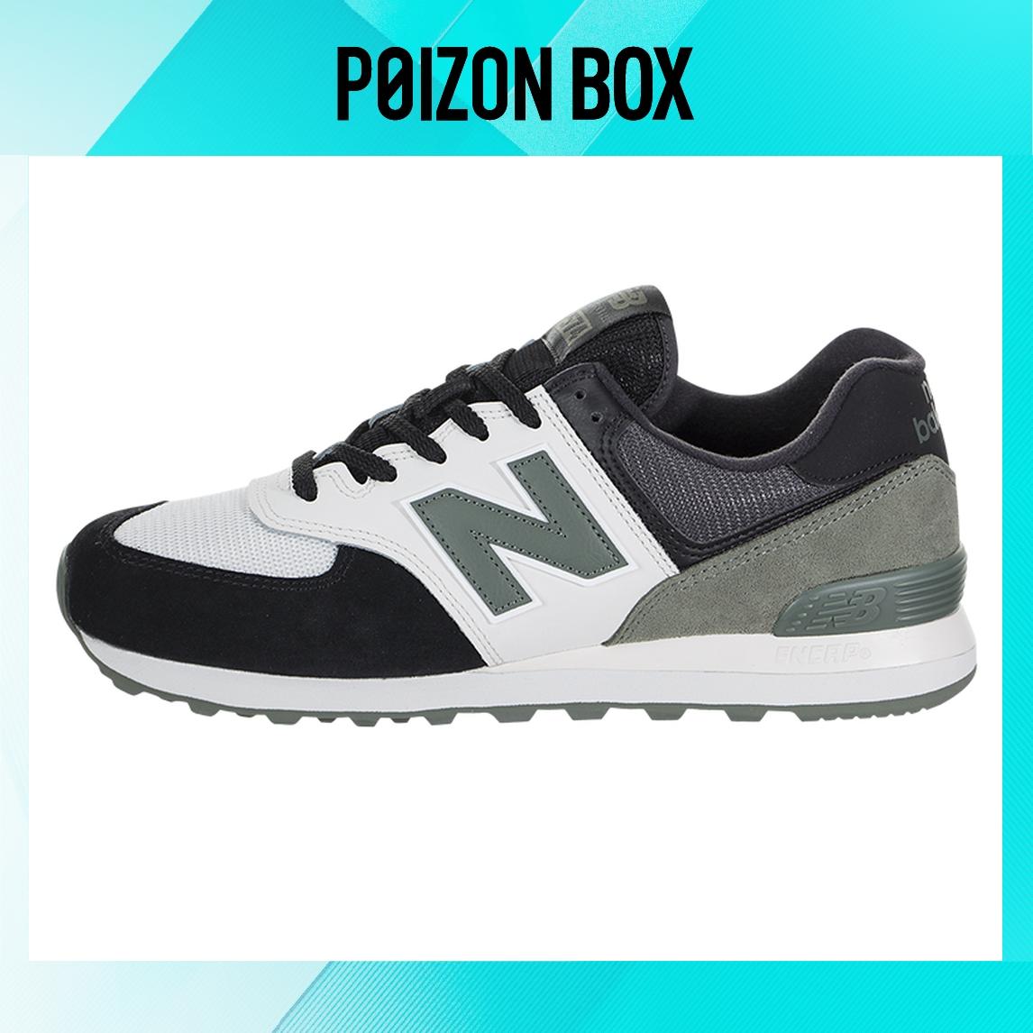 

кроссовки New Balance 574 Series Low-Top Running Shoes Black/White/Grey ML574JHU