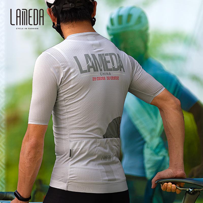Lameda Cycling Clothes Summer Men's Short Sleeved Fast Drying Breathable Cycling Jersey Cycling Shorts Strap Set For Men