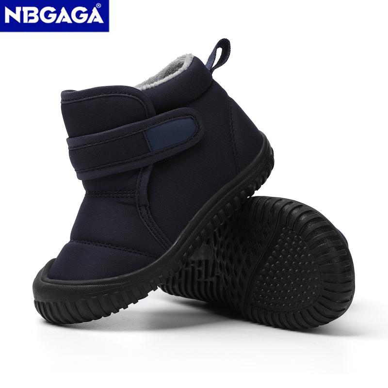 Unisex Kids' Outdoor Anti-slip Winter Snow Boots Warm Plush Toddler Boys Girls Comfortable Walking Shoes Size 19-28