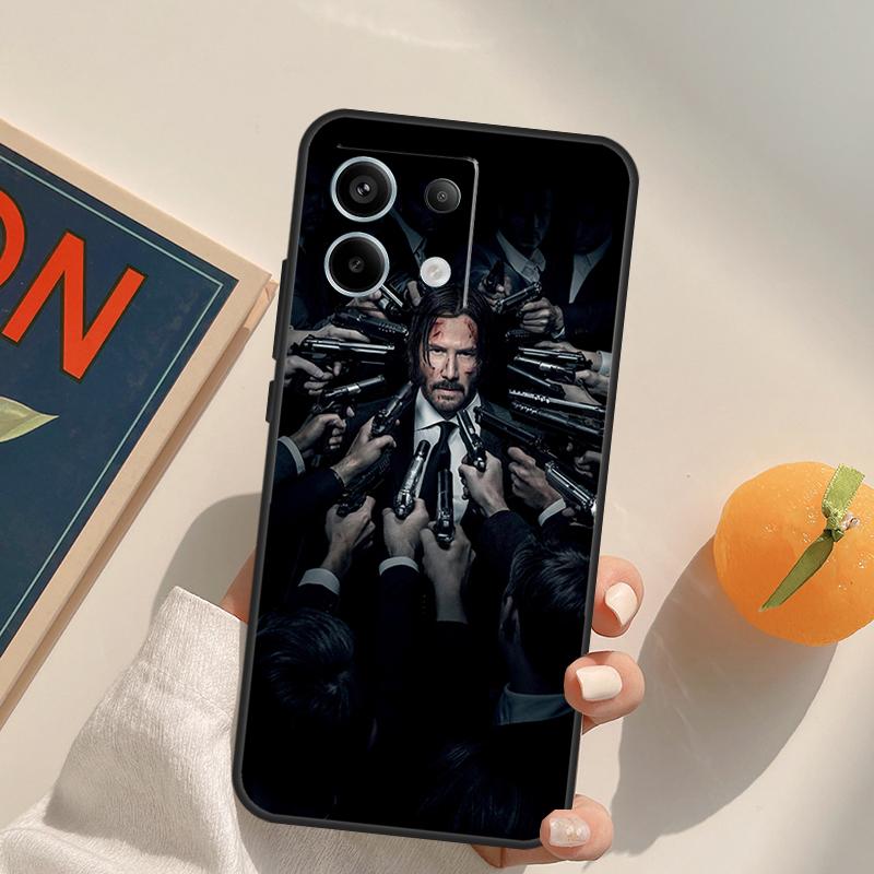 John Wick Funda For Xiaomi Redmi Note 13 Pro 9 10 11 12 14 Pro 10S 11S 12S Redmi 14C 13C 10C 12C Case