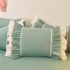 48*74cm Princess Style Pink Cake Layered Lace Pillowcase Splice Ruffle Edge Pillowcase European Style Hotel Home Bedding PillowsProtective Covers