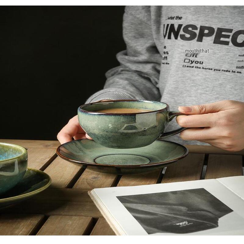 Retro Kiln Glaze Ceramic Coffee Mug Set