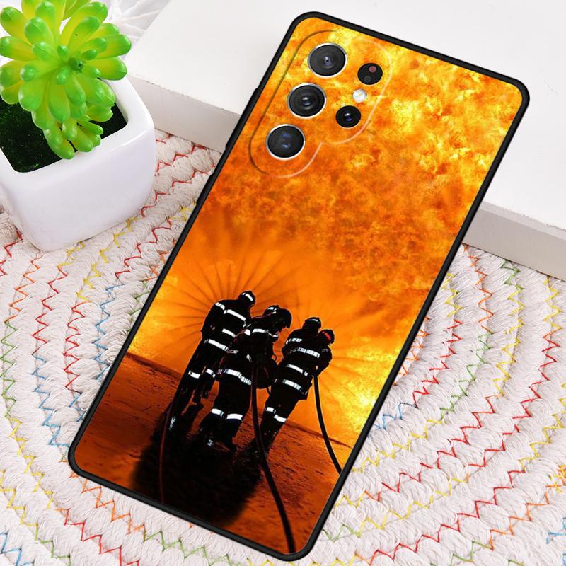 Fireman Firefighter Phone Case for Samsung Galaxy note 10 pro S26 Ultra S23 S24 FE S25 S21 S22 PLUS shockproof Cove
