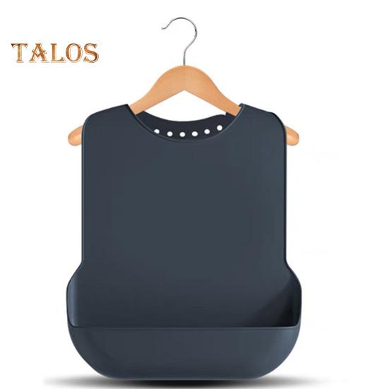 Adult Bibs Large Silicone Adult Bib for Eating Adjustable Waterproof Clothes Protector for Elderly Men Women Seniors