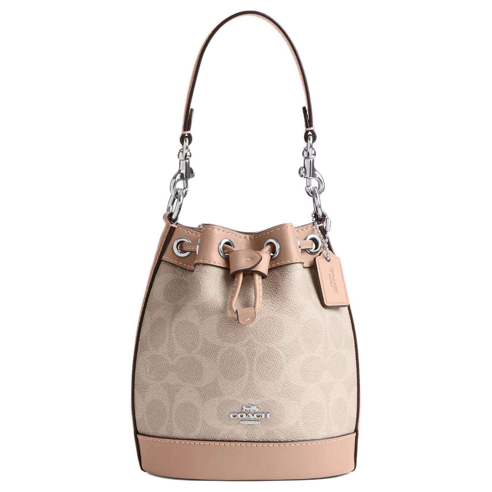 COACH Dempsey Coated Canvas With Leather