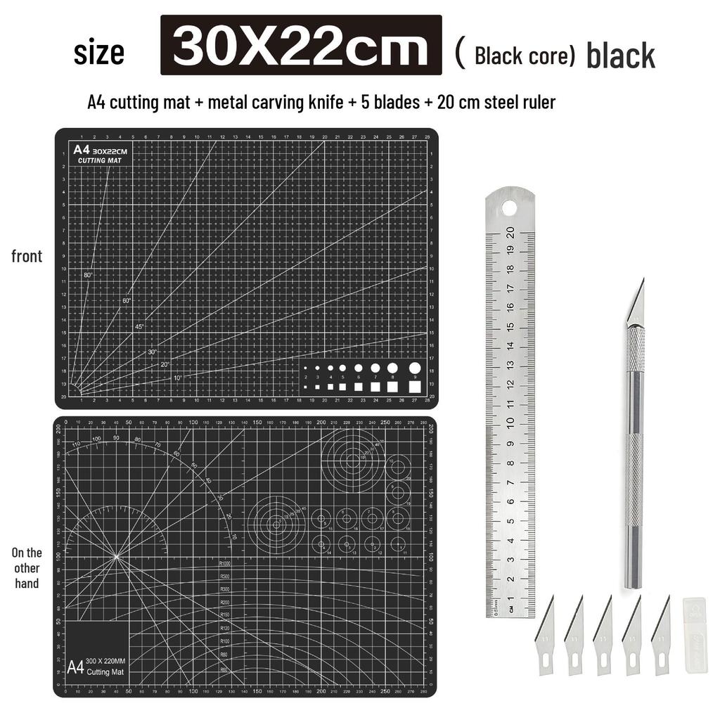 A4 3mm Thick Cutting Mat - Durable Handmade Desktop Pad for Paper Cutting & Writing