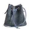 Trendy drawstring bundle bucket bag fashionable versatile leather large capacity shoulder messenger bag mobile phone bag