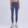 Naked high waist pocket yoga pants women's peach hip-lifting fitness pants training running sports leggings can be worn outside