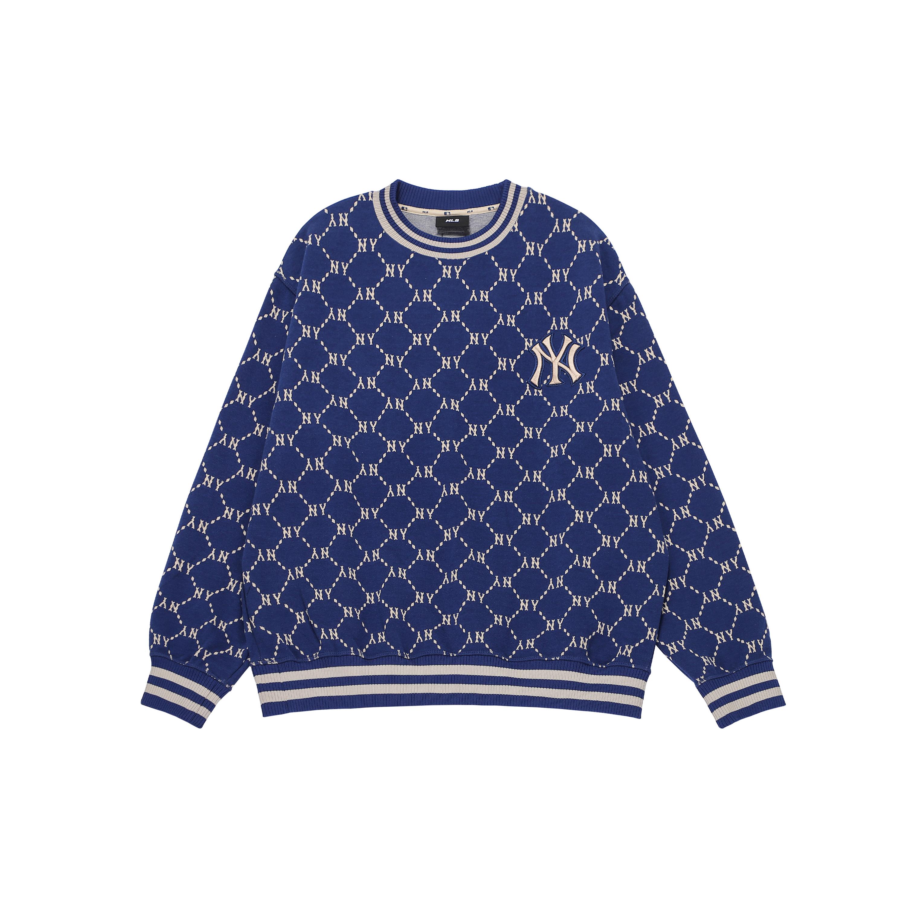 MLB Sweatshirt Unisex Navy Blue 3AMTM0724-50NYS L