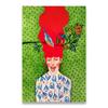 Vintage Abstract Girl Long Hair Flower Women Wall Art Canvas Painting Fashion Poster Wall Pictures For Living Room Home Decor