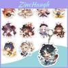 Adorable Original Genshin Impact Game Character Cover Acrylic Keychain Charm Accessory