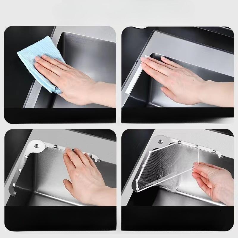 Sink Filter Drain Rack Stainless Steel Kitchen Sink Filter Mesh Bag Stand Waste Garbage Net Shelf Sink Corner Mesh Strainer New