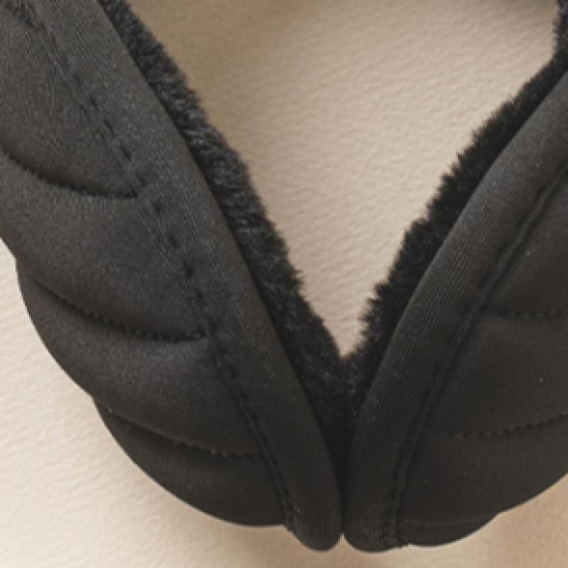 Daiso Padded Foldable Earmuffs Black