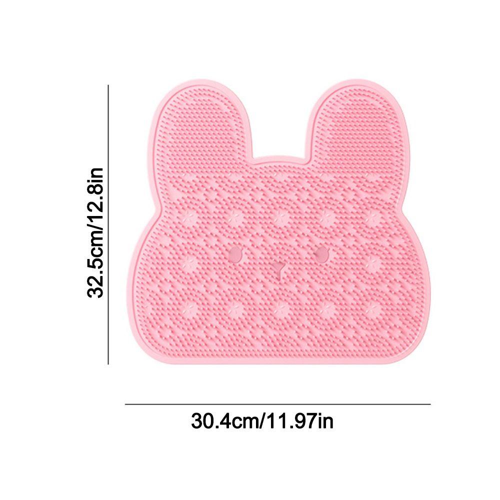 Silicone Bathroom Non-Slip Mat Massage Particles Suction Cups Non-Slip Bath Mat Easy Clean Massage Texture Bath Massage Mat