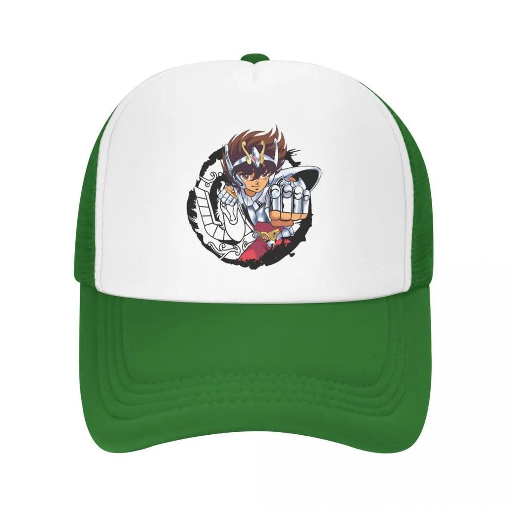 Custom Fashion Saint Seiya Pegasus Baseball Cap Unisex Adjustable Knights Of The Zodiac Trucker Hat Sports Snapback Trucker Cap
