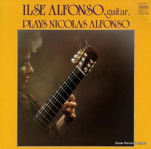 Грампластинка ILSE ALFONSO Играет Nicolas Alfonso ADW7048 PAVANE 1981 Бельгия Классика Б/у