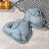 3 Stück Cartoon Silikon Backform Dinosaurier Nilpferd Hund Form Lebensmittelqualität Antihaft Niedliche Kuchenform