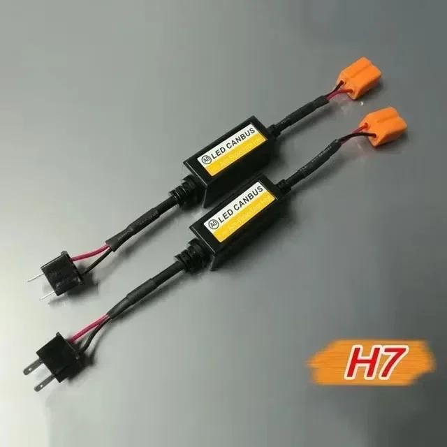 1-4pcs LED Canbus Decoder Adapter For H1 H4 H7 H11 9005 9006 9012 Anti-Flicker Harness Bulbs Resistor Warning Error Canceller