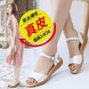 2025 Summer New Flat Sandals Non-slip Pregnant Women Leather Students Korean Version Simple Versatile Flat Heel Casual Women's Shoes