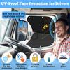 Upgraded 2PCS Side Window Sunshades For Semi Truck,Half Shade/Half See-Through Semi Truck Side Window Sun Blocker,UV Protection Semi Trucks Window