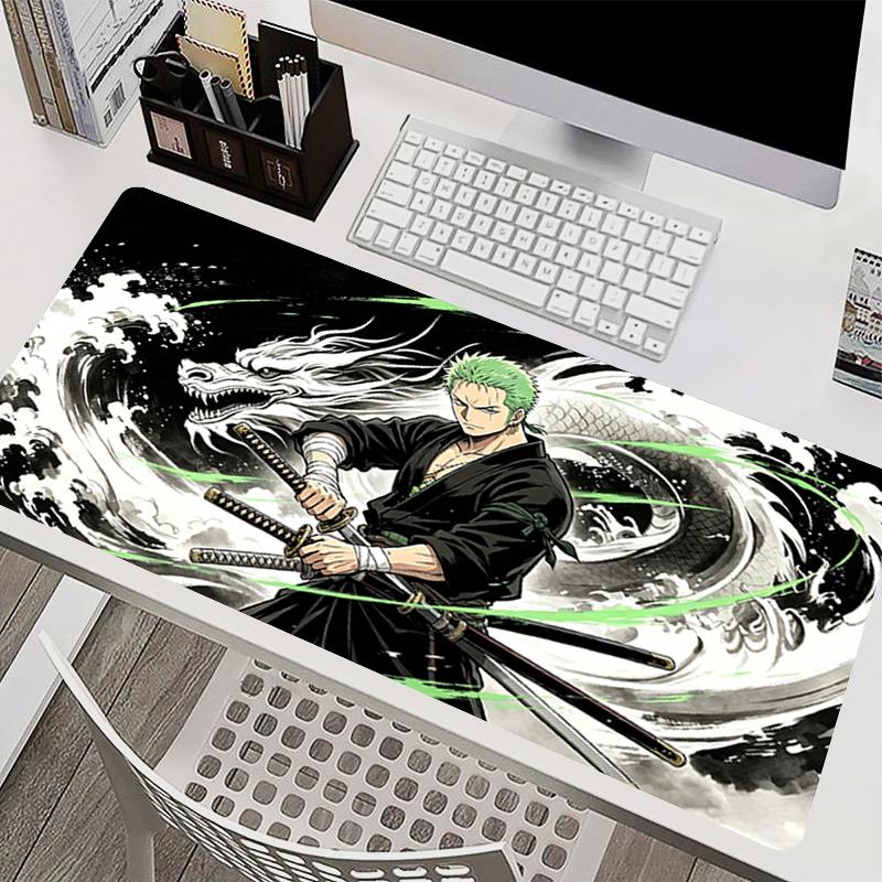 Highquality Mouse Pad Large Computer Desk Mat Game Accessories Oone Ppiece Zoro Gaming Mousepad Cool Anime Keyboard Table Pad