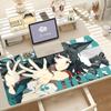 Game Zenless Zone Zero Hoshimi Miyabi Mouse Pad Anti Slip Rubber Edge Locked Thickened Laptop Gaming Desk Mat