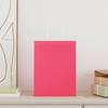 Paper Carrier Bags 50 Pcs with Handles Pink 21 X 11 X 28 Cm