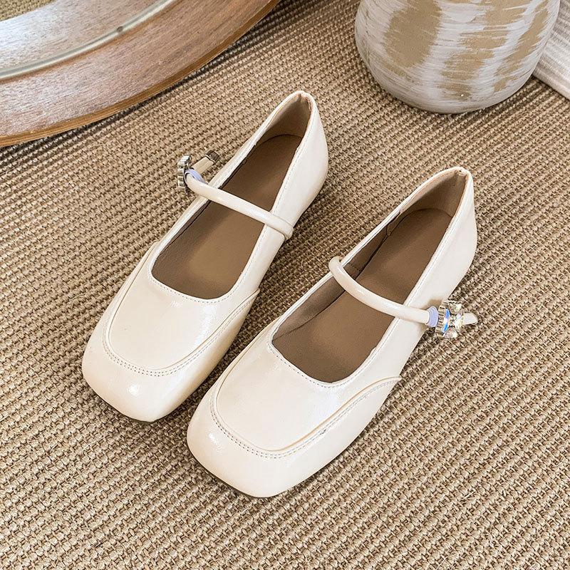 French Temperament Mary Jane Shoes Women's New 2025 Fashion Temperament Fairy Style with Skirt Shallow Mouth Evening Shoes