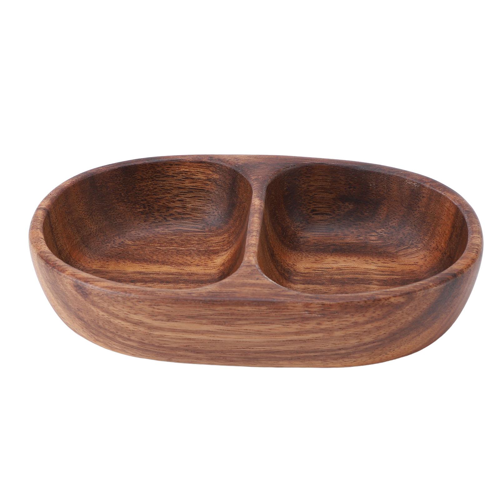 

Dry Fruit Box Walnut Wood Large Capacity Multifunctional Dry Fruit Serving Tray for Nuts Snacks Jewelry Elliptical L
