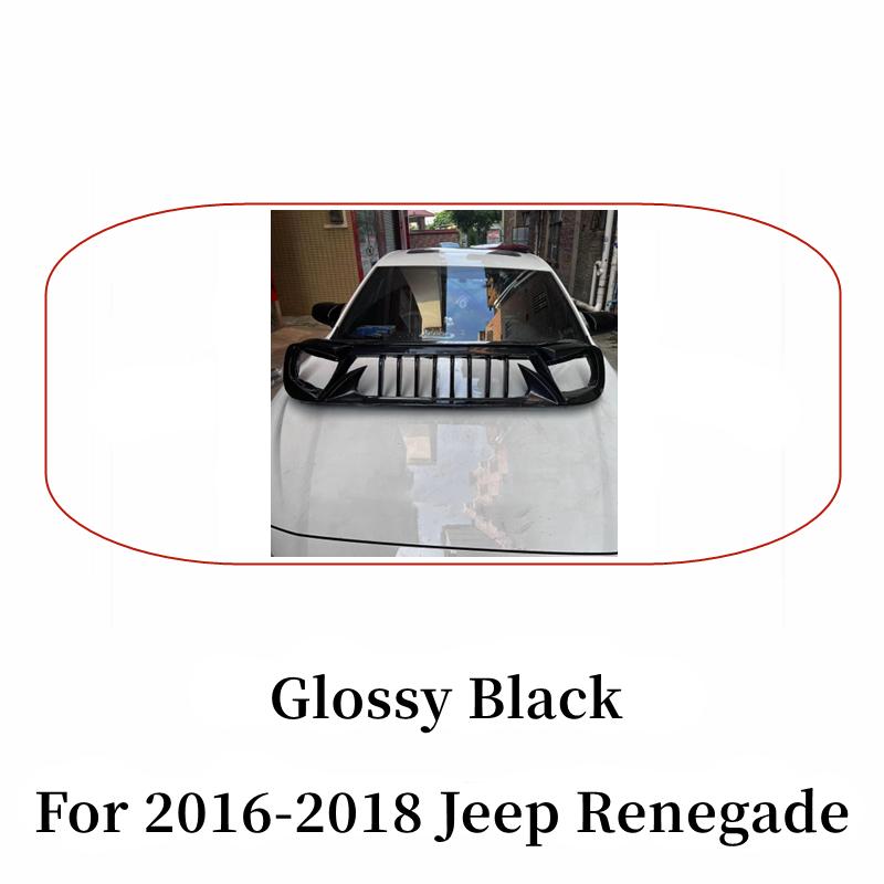 For 2016 17 18 19 20 21 22 23 Jeep Renegade Racing Grills Matt Carbon Grille Air Intake Styling Exterior Tuning Accessories Part