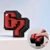 3D Printed Pixel Clicker Toy 67 Fidget Toy, Art Desk Decor, Stress Relief Sculpture with Decorative Table Figurine Solid Base, for Office Home