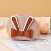 New Multifunctional Coin Purse with Keychain Catoon Bow Mini Wallet Card Holder Zipper Portable Key Bag