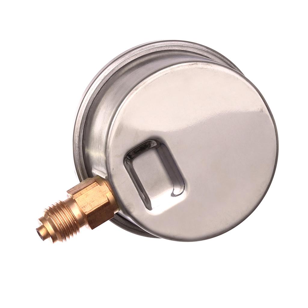 Glycerin Manometer Clock Pressure Gauge 0-1000 Bar Bottom Connection 1/4"