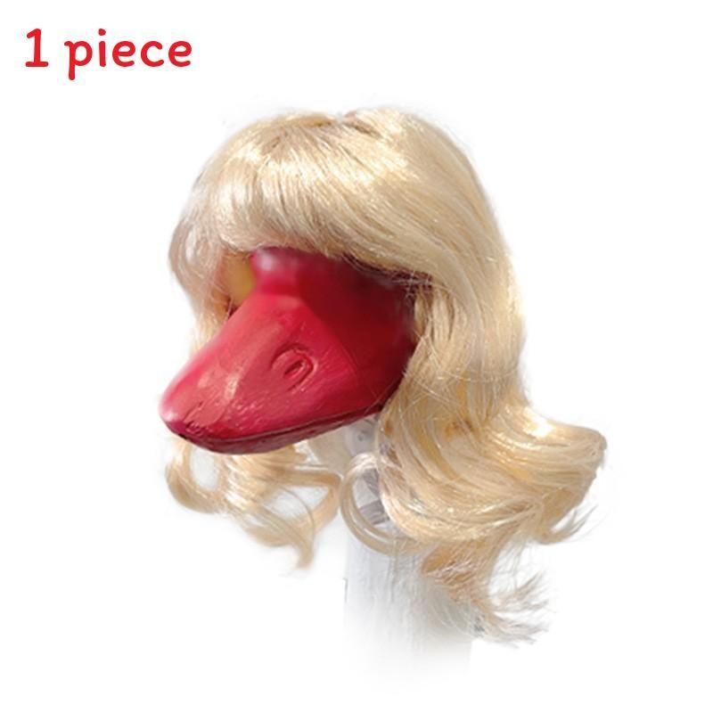 Pet Duck Entertainmentstyle Head Wig With Hightemperature Silk For Gifts Parties