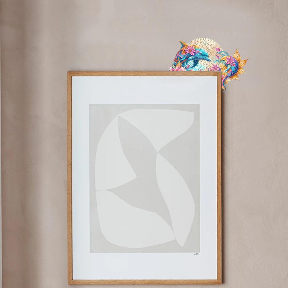 

Dolphin 2D Flat Diamond Painting Door Corner Sign DIY Door Frame Decoration United States