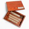 ZONESUN Brass Letter 6mm Hot Foil Stamping Letters Mold Set with Wood Box Time New Roman