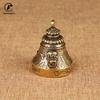 Brass Pure Double Face Lion Doorbell Antique Copper Tibetan Buddhism Pestle Bells Home Decor Ornaments for Living Room Gifts