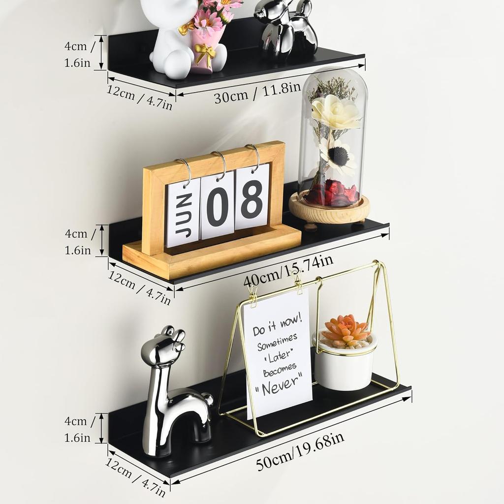 Schwebende Badezimmerregale ohne Bohren Aufbewahrungswandregal Home Organizer Ledge Hardwares Schrank Küchenzubehör Toilette