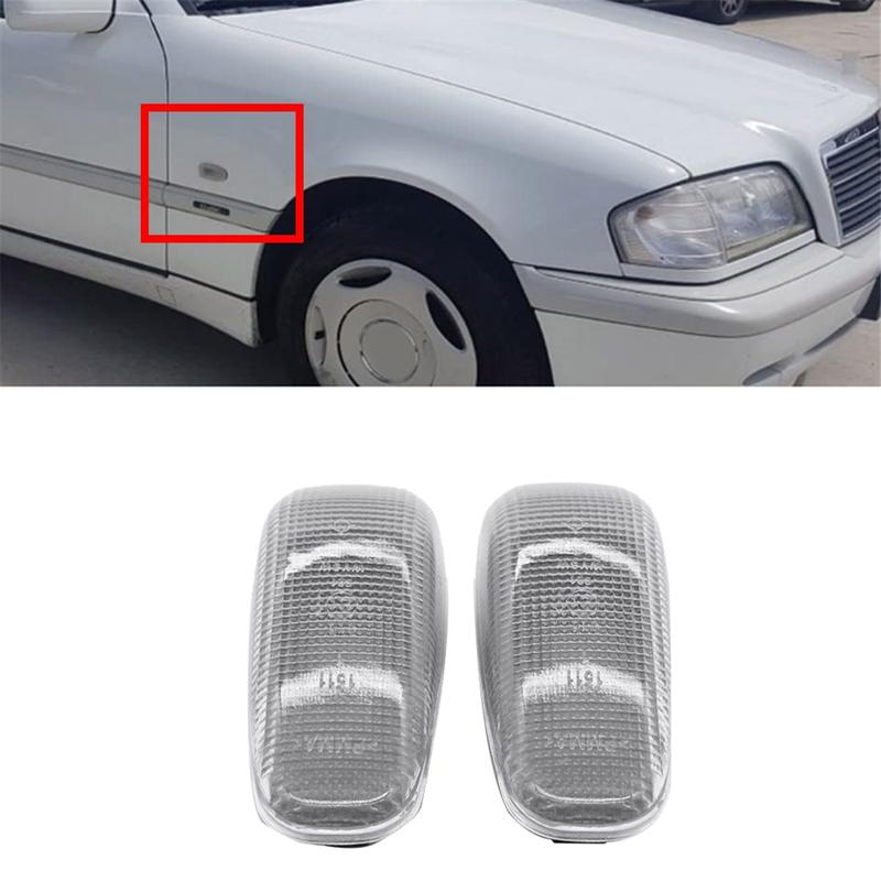 A2108200921 Car Side Marker Light Housing Shell for Mercedes-Benz W210 W124 W202 W638 W414 Turn Signal Lamps Cover