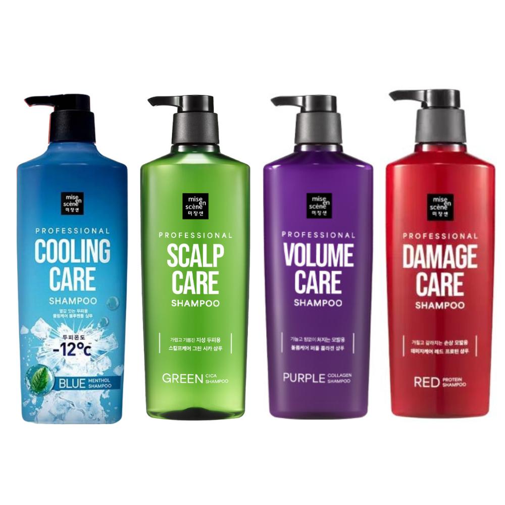 Mise En Scene Professional Damage, Volume, Scalp Care Shampoo 680 ml, Damage Conditioner 680 ml