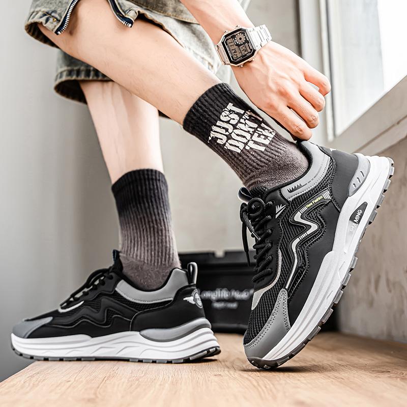 Pantofi Bărbați Modă Nouă Patru Sezoane Confortabili Talpă Groasă Studenți Băieți La Mod Talpă Moale Respirabili Casual Adidași de Alergare