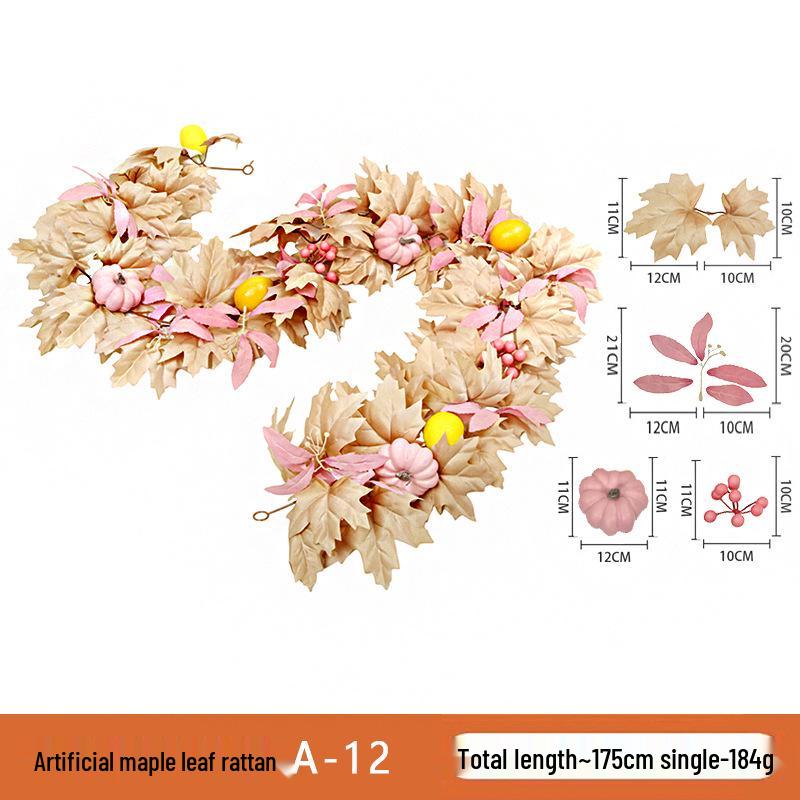 Skladem Podzimní a Halloweenská dekorace z javorových listů pro Vánoce a Den díkůvzdání