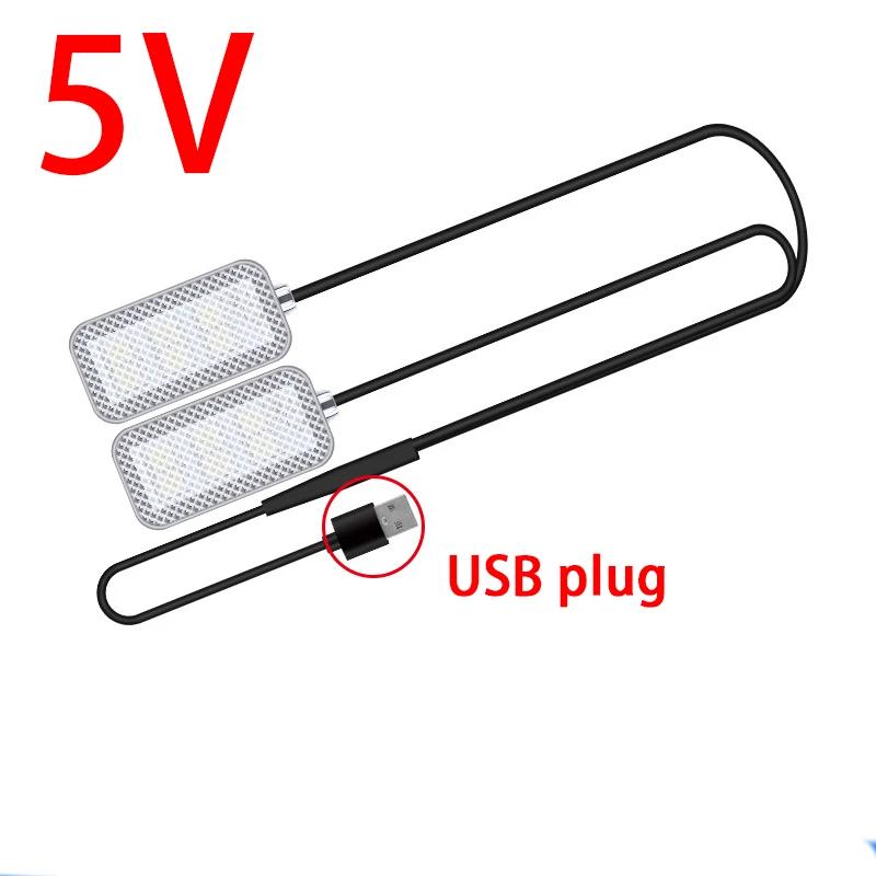 

5 В/12 В Автомобильная подсветка салона Светодиодная восьмицветная подсветка салона без модификации Автомобильная USB подсветка для ног, свет для украшения салона ice blue