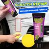 Pasta na odstraňování škrábanců na autě Lešticí pasta s houbičkou Péče o lak karoserie Odstranění škrábanců Oprava poškozeného laku Hladké tělo