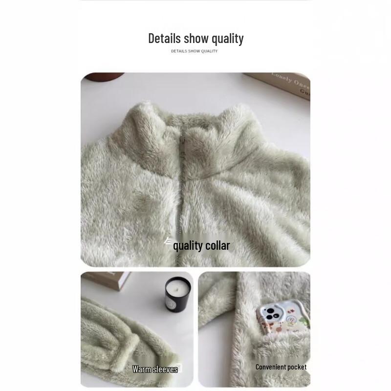 OEING Damen Korallenfleece Halbreißverschluss Thermoset