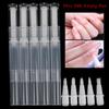 5Pcs 3Ml Nail Nutrition Oil Empty Pen Botttle With Brush Applicator Nail Tools
