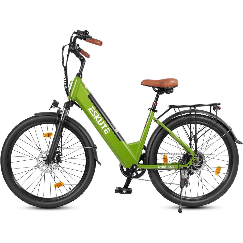 City Commuting Electric Bike ESKUTE C100 Plus 26 Inch Speed City Electric Bicycle 36V13Ah Battery 250W Motor 40KM/H Top Speed E-Bike