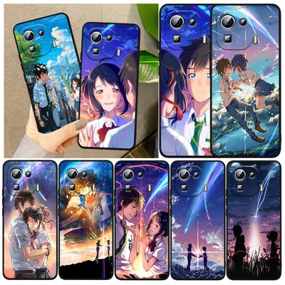 Makoto Shinkai Movie Your Name Cover For Xiaomi Mi 13 Pro Lite 12X 12 11 11T 11i 10T 10 Pro Lite Ultra 5G Black Phone Case